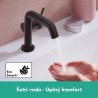 HANSGROHE Tecturis S 110 batéria umývadlová stojanková s odtokovou súpravou Push-Open matná čierna 73320670