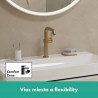 HANSGROHE Tecturis S 210 batéria umývadlová stojanková s odtokovou súpravou s tiahlom kartáčovaný bronz 73360140