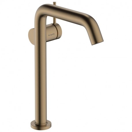 HANSGROHE Tecturis S 240 batéria umývadlová stojanková s odtokovou súpravou Push-Open kartáčovaný bronz 73370140