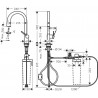 HANSGROHE Aqittura batéria drezová FilterSystem 210 1jet vzhľad nerezu 76803800