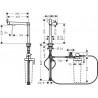 HANSGROHE Aqittura batéria drezová FilterSystem 240 1jet vzhľad nerezu 76804800