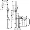 HANSGROHE Aqittura batéria drezová FilterSystem 210 1jet sBox matná čierna 76826670