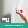 HANSGROHE Pulsify E sprchová sada 100 1jet EcoSmart so sprchovou tyčou 90 cm, matná biela 24380700