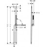 HANSGROHE Pulsify S sprchová sada 100 1jet EcoSmart so sprchovou tyčou 90 cm, chróm 24382000