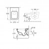 VILLEROY & BOCH Architectura predstenový WC set ViConnect, misa DirectFlush, sedátko SoftClosing, tlačítko chróm 5685HR01SET2