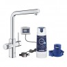 GROHE Blue Pure Minta batéria drezová stojanková s filtráciou vody, vyťahovacím výtokom chróm 30589000