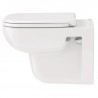 DURAVIT D-Code - Závesné WC, Rimless, s HygieneGlaze, biela 25700920002