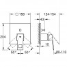 Grohe EUROCUBE vaňová batéria, k telesu pod omietku, chróm, 24062000