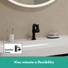 HANSGROHE Tecturis S 110 batéria umývadlová stojanková, CoolStart, EcoSmart+, matná čierna 73321670