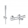 Grohe GROTHERM nástenný set 2v1, vaňová termostatická batéria GROHTHERM 800 s vaňovým setom chróm, 27459000,34567000