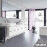 DURAVIT Happy D.2umývadlo na dosku 60 x 46 cm biele, spodná hrana brúsená, k zadnej stene 2315600000