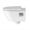 DURAVIT D-NEO set 2v1 závesná WC misa 37 x 54 cm, Rimless 2578090000 + WC sedátko SoftClose 0021690000, biela 45780900A1