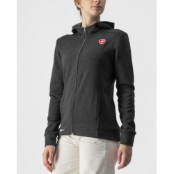 CASTELLI MILANO FZ W FLEECE svetláčierna L