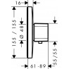 Hansgrohe Ecostat E termostatická batéria Highflow, pod omietku, bez ventilu, chróm 15706000 - ROZBALENÝ TOVAR