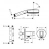 Hansgrohe PULSIFY zostava s hlavovou a ručnou sprchou, Ecosmart, chróm, 71466000+24141000+24111000