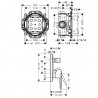 Hansgrohe PULSIFY zostava s hlavovou a ručnou sprchou, Ecosmart, chróm, 71466000+24141000+24111000