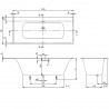 VILLEROY & BOCH Subway 3.0 vaňa obdĺžniková 170 x 75 cm, alpská biela Quaryl UBQ170SBW2DV01