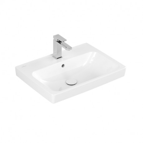 VILLEROY & BOCH Architectura umývadlo 600 x 445 mm s prepadom, s otvorom na batériu, biela 4A876001