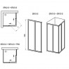 Ravak Supernova sprchové dvere SRV2-75 S, 720-740 mm, Satin/Transparent, 14V30UO2Z1