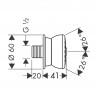 Hansgrohe Bodyvette bočná sprcha 1jet chróm, 28466000