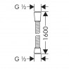 Hansgrohe sprchová kovová hadica SensoFlex 160 cm s klznou koncovkou proti pretočeniu chróm 28136000