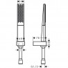 Hansgrohe Rainfinity vaňový set 100 1jet s hadicou 1,25m a držiakom chróm 26857000