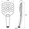 Ravak sprchová ružica 120mm 3 pol. 958.20BL, matná čierna X07P569