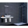 HÜPPE Xtensa Pure Walk-In sprchová stena 110 cm s dverami, upevnenie vpravo, str. pololesklá, číre sklo s AntiPlaque XT02020693