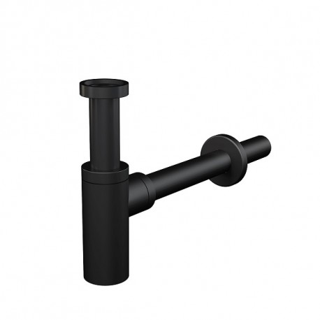 Alcadrain umývadlový sifón Design 5/4", DN32, kovový, matný čierny,A400BLACK