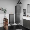 Hansgrohe Xevolos E vysoká skrinka 400 x 360 mm, pánty vpravo, bridlicová matná sivá, 54223770