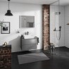 Hansgrohe Xevolos E skrinka pod umývadlo 780 x 550 mm s 2 zásuvkami pre dosku so zápustným umývadlom, bridlicová matná sivá, 54