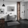 Hansgrohe Xevolos E skrinka pod umývadlo 980 x 550 mm s 2 zásuvkami pre dosku so zápustným umývadlom, bridlicová matná sivá, 54