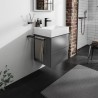 Hansgrohe Xevolos E skrinka pod umývadlo 580 x 475 mm s 2 zásuvkami, bridlicová matná sivá, 54177770