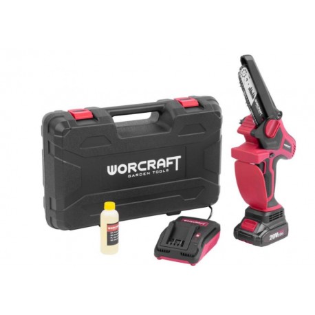 WORCRAFT CHS-S20Li píla akumulátorová BPM ShareSYS 20V Li-Ion bezuhlíková lišta 15 cm SET v kufri