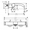 Hansgrohe Vivenis vaňová batéria na stenu chróm, 75420000