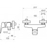 Novaservis Titania Pure sprchová batéria, chróm 90361/1,0