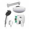 Hansgrohe LOGIS sprchový systém s hlavovou a ručnou sprchou PULSIFY 3jet EcoSmart, chróm 71405000SET1SPR