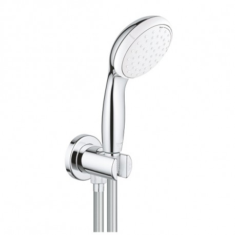 GROHE Tempesta prípojka hadice so sprchou 100 1jet, držiakom a hadicou 150cm chróm 26406001