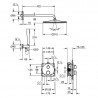 GROHE Professional Grohtherm set sprchový podomietkový s termostatickou batériou, sprcha hlavová Rainshower chróm 34869000