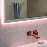 Hansgrohe Xarita E zrkadlo s LED osvetlením 1000 x 50 mm s dotykovým čidlom, matná biela, 54986700