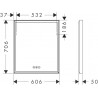 Hansgrohe Xarita E zrkadlo s LED osvetlením 600 x 50 mm s dotykovým čidlom, matná biela, 54988700