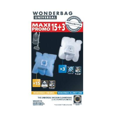 ROWENTA WB4091FA Wonderbag Original x 15 + Allergy care x3