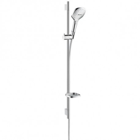 Hansgrohe Raindance Select E sprchový set 120 3jet so sprchovou tyčou 0,90m s mydelničkou chróm, 26621000