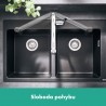 Hansgrohe Metris M71 drezová batéria 320 s vyťahovacou sprškou 2jet chróm 14820000