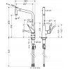 Hansgrohe Metris M71 drezová batéria 320 s vyťahovacou sprškou 2jet chróm 14820000