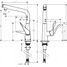 Hansgrohe Metris Select M71 drezová batéria 320 chróm 14883000