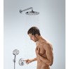 Hansgrohe Raindance Select S hlavová sprcha 240 2jet so sprchovým ramenom 390 mm biela/chróm 26466400