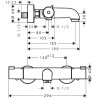 Hansgrohe Ecostat termostatická vaňová batéria 1001 CL, chróm 13201000