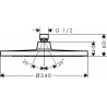 Hansgrohe Crometta horná sprcha S 240 1jet EcoSmart, chróm 26724000