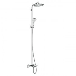 Hansgrohe Crometta sprchový systém S 240 1jet Showerpipe s termostatom k vani chróm, 27320000